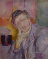 self portrait with hand under cheek Edvard Munch